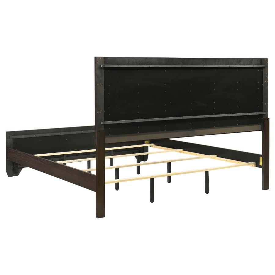 Kauffman 5-piece Eastern King Bedroom Set Dark Cocoa - 204391KE-S5