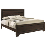 Kauffman Wood Eastern King Panel Bed Dark Cocoa - 204391KE