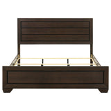 Kauffman Wood Eastern King Panel Bed Dark Cocoa - 204391KE