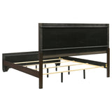 Kauffman Wood Eastern King Panel Bed Dark Cocoa - 204391KE