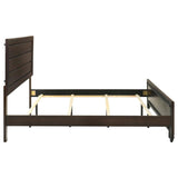 Kauffman Wood Eastern King Panel Bed Dark Cocoa - 204391KE