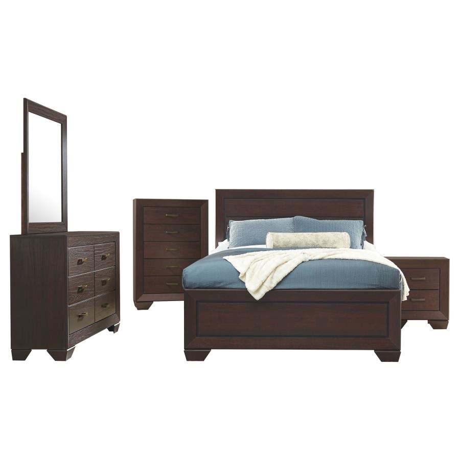 Kauffman 5-piece California King Bedroom Set Dark Cocoa - 204391KW-S5