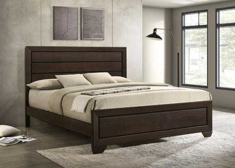 Kauffman Wood California King Panel Bed Dark Cocoa - 204391KW