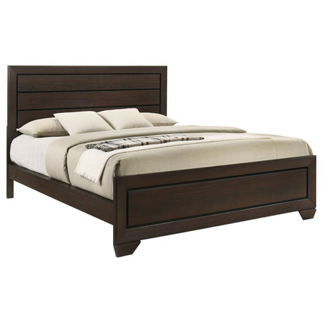 Kauffman Wood California King Panel Bed Dark Cocoa - 204391KW