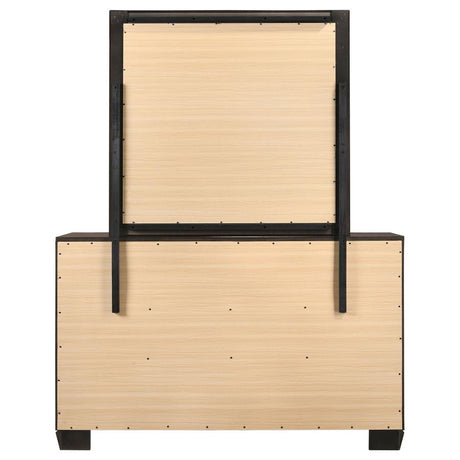 Kauffman 6-drawer Dresser with Mirror Dark Cocoa - 204393M