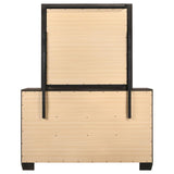 Kauffman 6-drawer Dresser with Mirror Dark Cocoa - 204393M