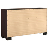 Kauffman 6-drawer Dresser Dark Cocoa - 204393