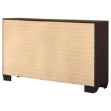 Kauffman 6-drawer Dresser Dark Cocoa - 204393