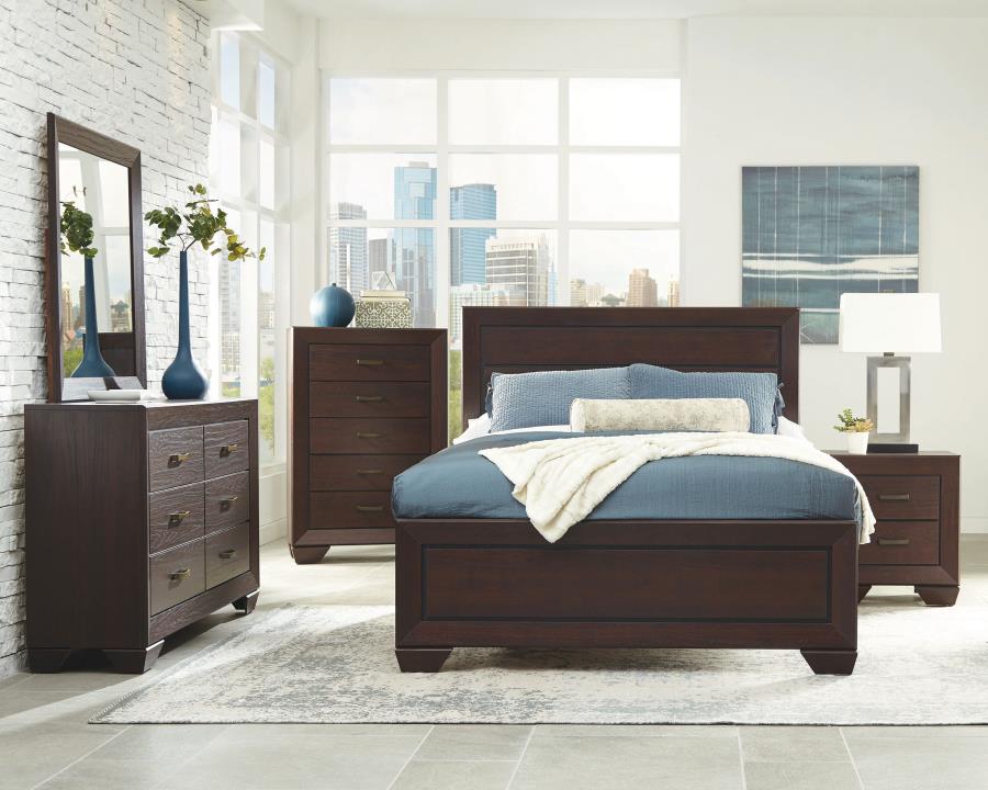 Kauffman 6-drawer Dresser Dark Cocoa - 204393