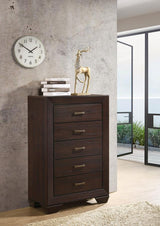 Kauffman 5-drawer Bedroom Chest Dark Cocoa - 204395