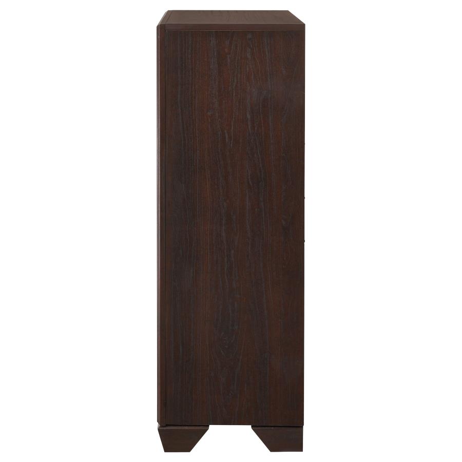 Kauffman 5-drawer Bedroom Chest Dark Cocoa - 204395