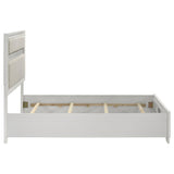 Miranda 54-inch Upholstered Full Panel Bed White - 205110F
