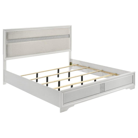 Miranda 5-piece Eastern King Bedroom Set White - 205110KE-S5