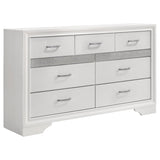 Miranda 5-piece Eastern King Bedroom Set White - 205110KE-S5