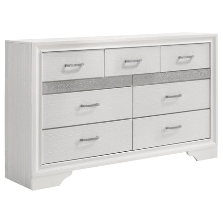 Miranda 5-piece Eastern King Bedroom Set White - 205110KE-S5