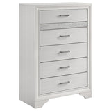 Miranda 5-piece Eastern King Bedroom Set White - 205110KE-S5