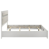 Miranda 54-inch Upholstered California King Panel Bed White - 205110KW