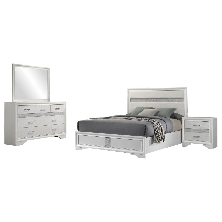 Miranda 4-piece Queen Bedroom Set White - 205110Q-S4