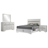 Miranda 4-piece Queen Bedroom Set White - 205110Q-S4