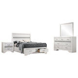 Miranda 4-piece Full Bedroom Set White - 205111F-S4