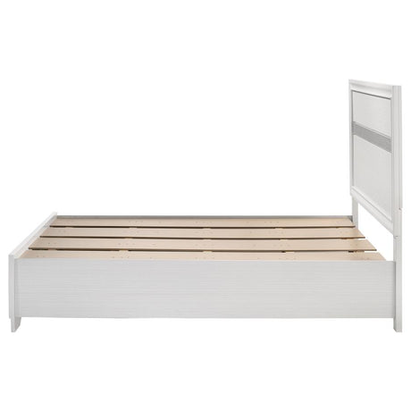 Miranda 51-inch Wood Full Storage Panel Bed White - 205111F