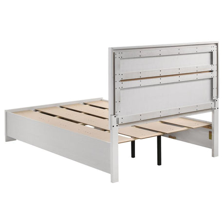 Miranda 51-inch Wood Full Storage Panel Bed White - 205111F