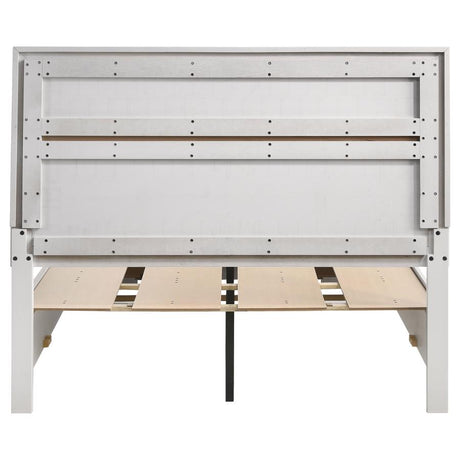 Miranda 51-inch Wood Full Storage Panel Bed White - 205111F