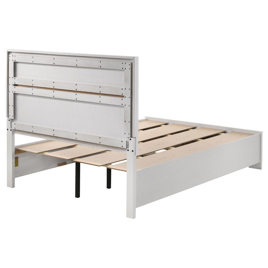 Miranda 51-inch Wood Full Storage Panel Bed White - 205111F