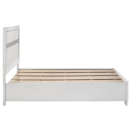Miranda 51-inch Wood Full Storage Panel Bed White - 205111F