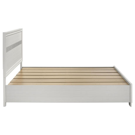 Miranda 51-inch Wood Eastern King Storage Panel Bed White - 205111KE
