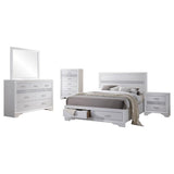 Miranda 5-piece California King Bedroom Set White - 205111KW-S5