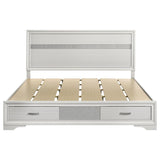 Miranda 51-inch Wood California King Storage Panel Bed White - 205111KW