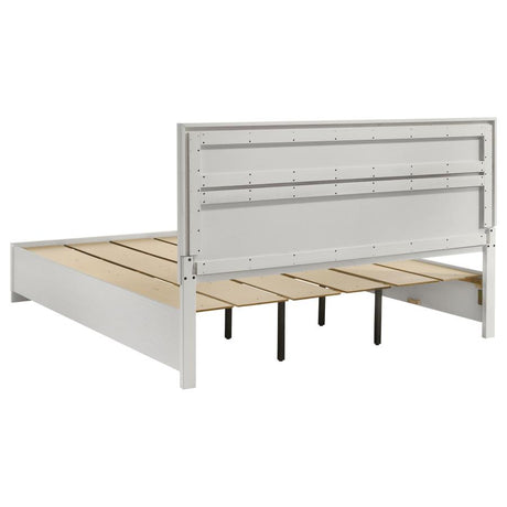 Miranda 51-inch Wood California King Storage Panel Bed White - 205111KW
