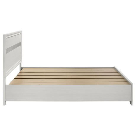 Miranda 51-inch Wood California King Storage Panel Bed White - 205111KW