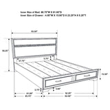 Miranda 5-piece Queen Bedroom Set White - 205111Q-S5