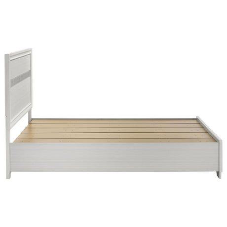 Miranda 51-inch Wood Queen Storage Panel Bed White - 205111Q