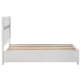 Miranda 51-inch Wood Twin Storage Panel Bed White - 205111T
