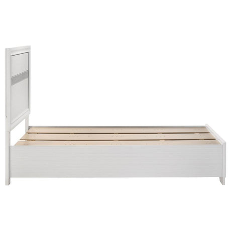 Miranda 51-inch Wood Twin Storage Panel Bed White - 205111T