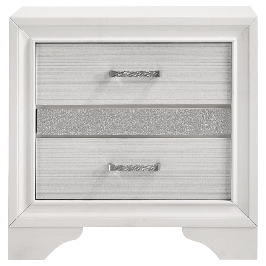 Miranda 3-drawer Nightstand Bedside Table White - 205112
