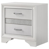 Miranda 3-drawer Nightstand Bedside Table White - 205112