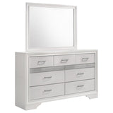 Miranda 7-drawer Dresser with Mirror White - 205113M