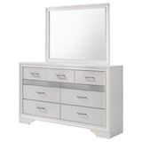 Miranda 7-drawer Dresser with Mirror White - 205113M