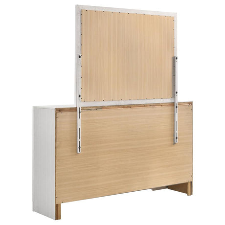 Miranda 7-drawer Dresser with Mirror White - 205113M