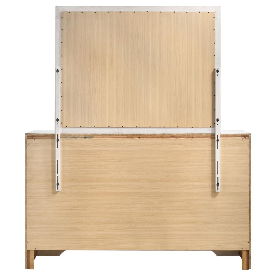 Miranda 7-drawer Dresser with Mirror White - 205113M