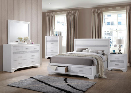 Miranda 7-drawer Dresser with Mirror White - 205113M