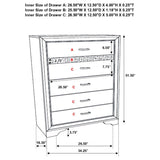 Miranda 6-drawer Bedroom Chest White - 205115