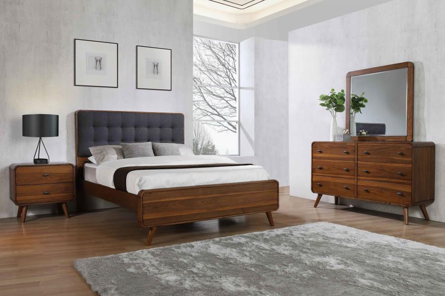 Robyn 4-piece Full Bedroom Set Dark Walnut - 205131F-S4