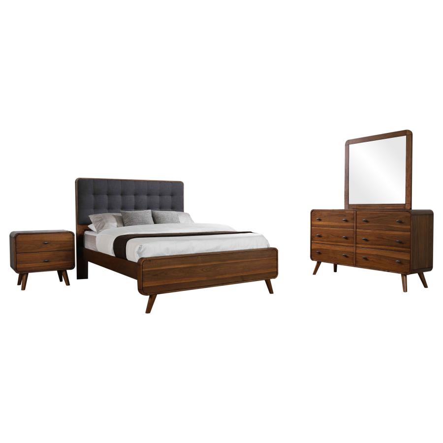 Robyn 4-piece Full Bedroom Set Dark Walnut - 205131F-S4