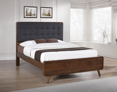 Robyn Wood Full Platform Bed Dark Walnut - 205131F
