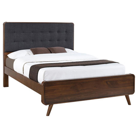 Robyn Wood Full Platform Bed Dark Walnut - 205131F